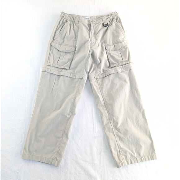Columbia Convertible Cargo Pants/Shorts Men's 34 Hiking Camping Trail Khaki - Picture 1 of 10